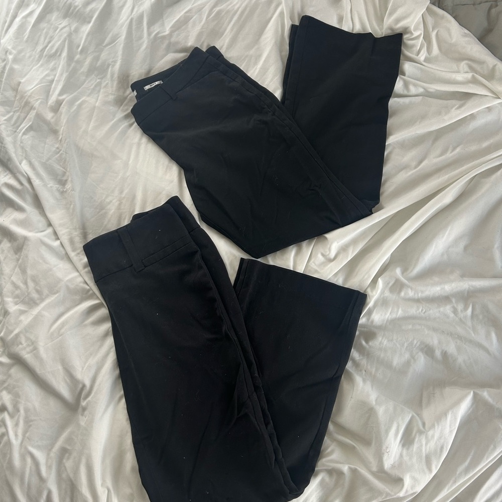 Van Heusen Black Boot Cut Pants